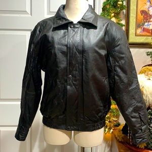 Phase 2 C2 Men's Black 100% Leather  Jacket